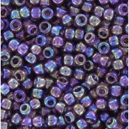 Toho rocailles 8/0 rund Transparent-Rainbow Med Amethyst - TR-08-166B